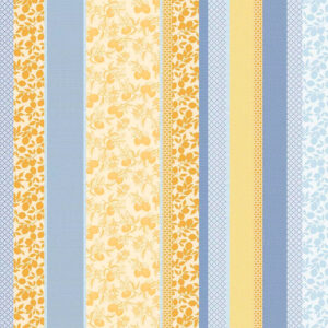Coton enduit Mille Citrons Provence motif citron en coton antitaches