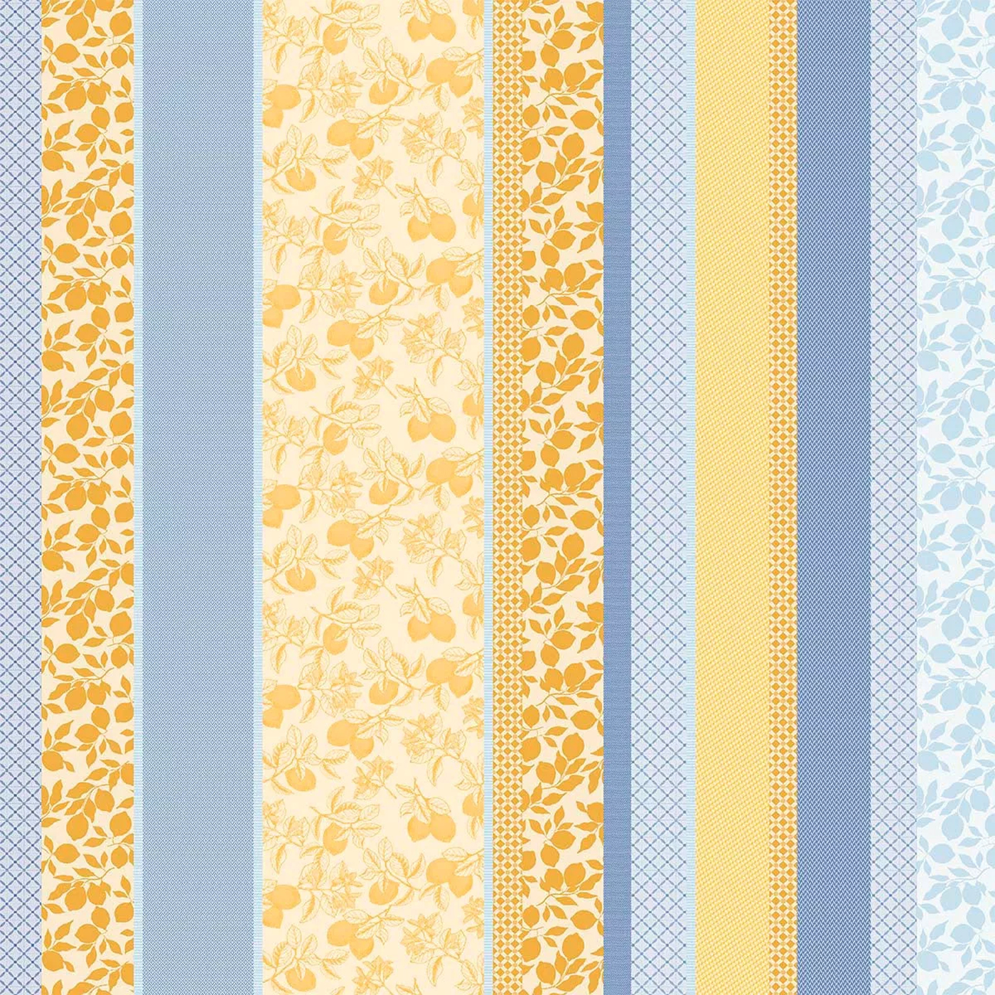 mille citron3 Coton enduit Mille Citrons Provence motif citron en coton antitaches