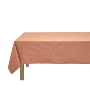 Nappe enduite Végétal Mood Papaye en coton 100 % antitaches pour table