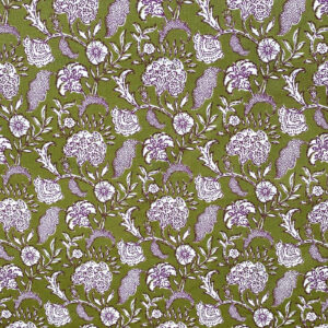 Nappe cirée Agra indienne kaki